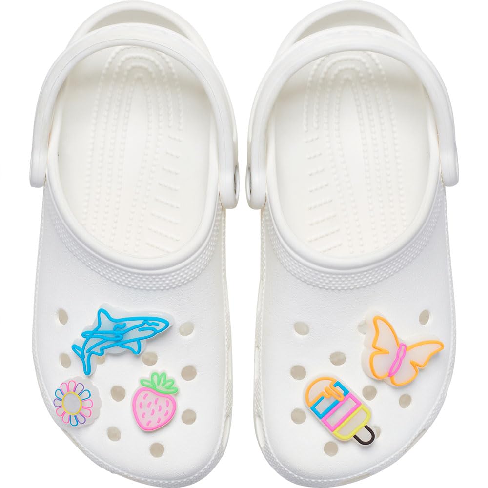 Crocs Paquete de 5 dijes unisex para zapatos, multicolor, talla única, multicolor, Talla única
