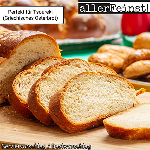 allerFeinst! - Mahlep Steinweichselkerne-Pulver Steinweichsel Mahlab Mahleb Felsenkirsche gemahlen - Tsoureki Gewürz (Griechisches Osterbrot), 1er Pack (1 x 100g)