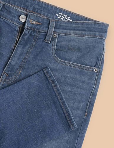Image of U.S. Polo ASSN. Denim Jeans for Men - Slim Tapered Fit, Mens Jeans for Office & Regular Wear