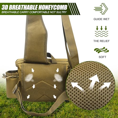 Shaddock Fishing Bolsa de Cintura Portable con Porta Caña, Bolsa Cruzada para Pesca, Camping y Senderismo para Hombres y Mujeres miniatura 4