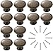 Kyrio 12 pomos de gabinete vintage de estilo antiguo y redondo para cajones de 30 mm, perillas de hardware elegantes para muebles de cocina, puerta, aparador