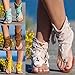 Tassel Sandals for Women, Retro Bohemian Gladiator Fringe Casual Shoes Flat Clip Toe Ankle Boots Beach Sandals T-Strap Roman Open-Toe Sandals