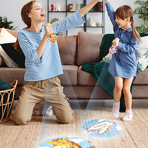 Ocobetom Torce per proiettori per Bambini, Piccola Torcia a Luce Morbida Lampada Torcia per proiezione, Proiettore per Bambini Portatile a commutazione Libera per Bambini, Bambini, Neonati, Bambini - Image 3