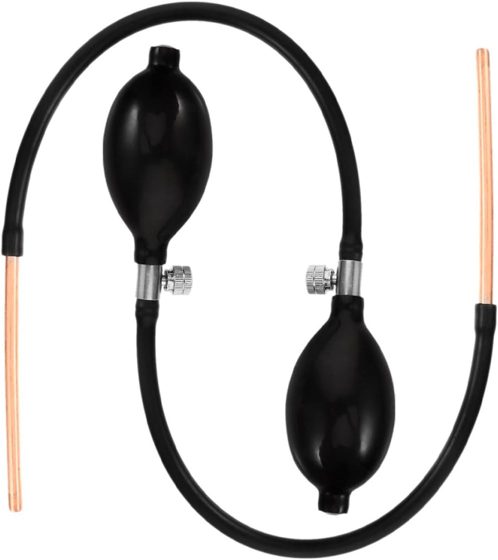 Healifty Sugar Blowing Pump Manual Sugar Candy Art Tool with Extended Copper Tube 2pcs Set for Candy Making