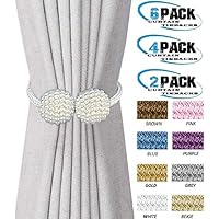 Fenghuangwu Lot De 2 Ebrasses De Rideaux Avec Aiant Puissant, Rideaux