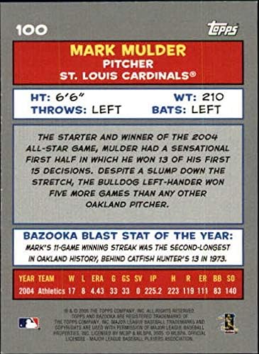 Miniatura 2 de 2005 Bazooka Minis #100 Mark Mulder - NM-MT