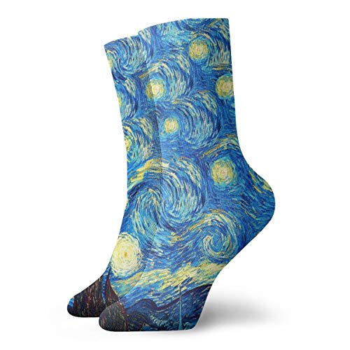 starry Crew Socks Soft Calf Boot Novelty Festival Cozy Running Hiking for Men Women Work Sock