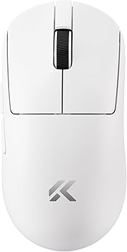 MCHOSE A7 V2 Ultra Wireless Gaming Mouse, Tri-Mode Connection, 59 Grams, PAW3950 TI Custom 42K DPI Sensor, Wired/Wireless Dual 8K Polling, 130 Hour Battery Life - White
