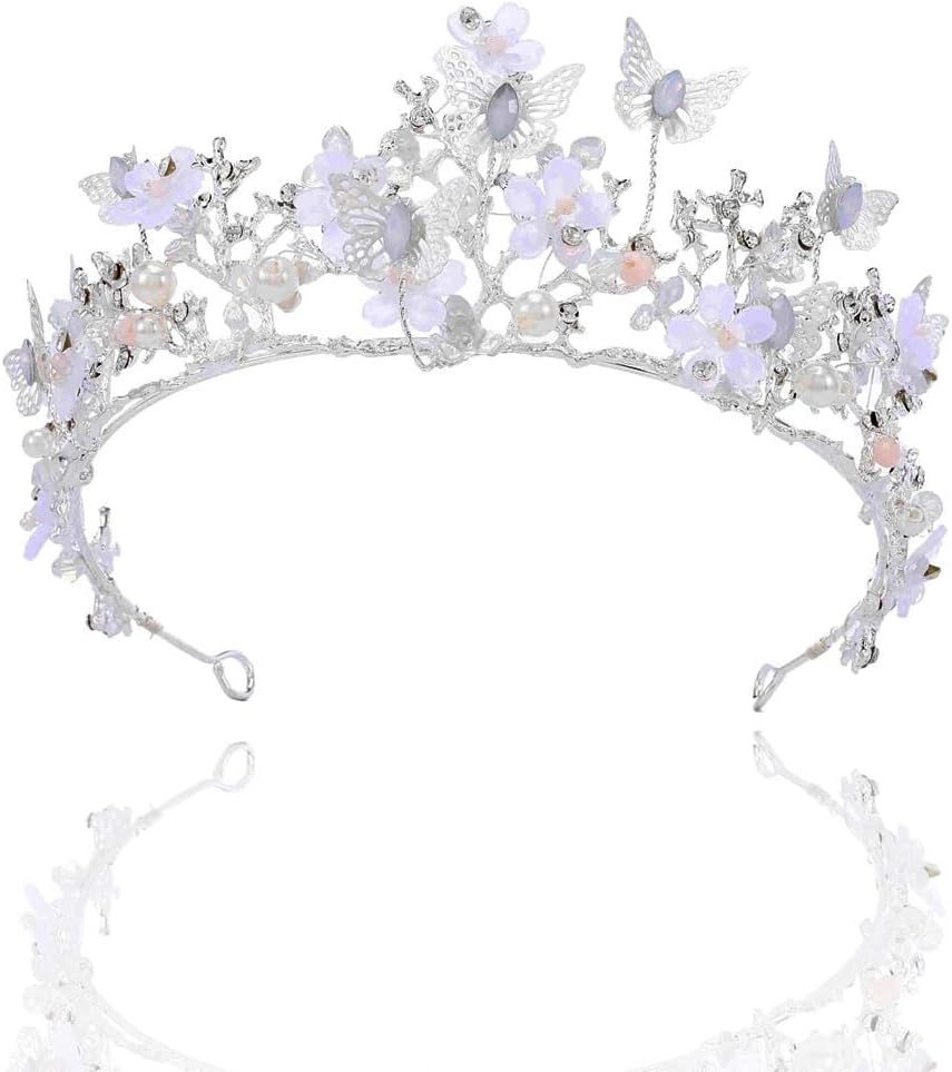Baroque Bride Crowns and Tiaras Gold Rhinestones Bridal Queen Tiara Crystal Headpieces Headband for Women and Girls