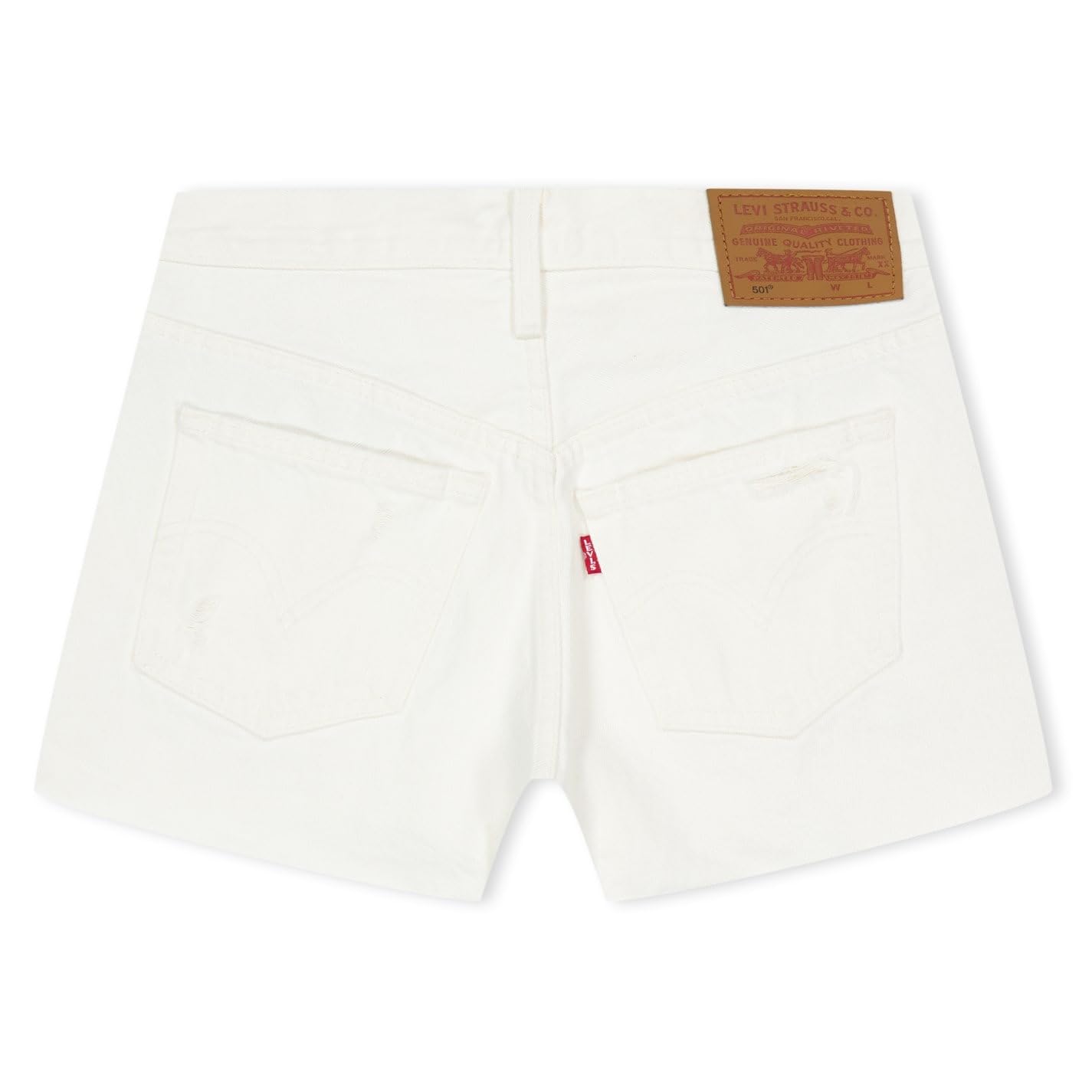 LEVI'S - Szorty damskie 501 z rozdarciami - rozmiar 28