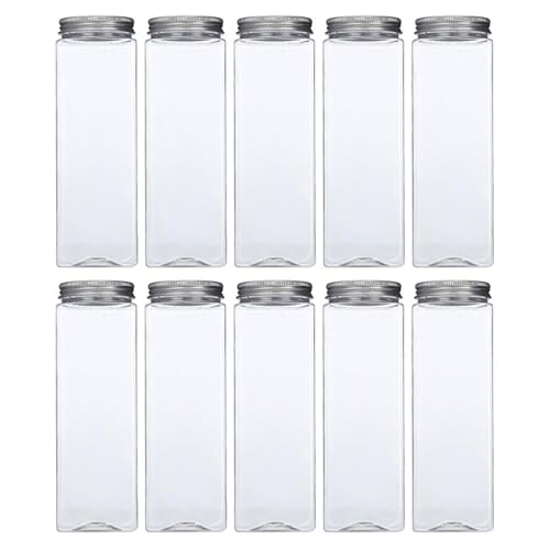 MALUGOGO 500ml�e�ʂ̓�����PET���ۑ��{�g�� �g���₷���X�g���[�p�J���f�U�C���������t�� �g���̂ă~���N�e�B�[�J�b�v�⃈�[�O���g�̃{�g�����čœK��10�Z�b�g