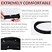 SUTHIA 120Pcs Large Black Nylon Hair Ties for Thick Curly Hair No Damage, Big Soft Cloth Hair Elastic Bands & Seamless Stretchy Fabric Ponytail Holders for Women Girls, Perfect for Updos & Braids