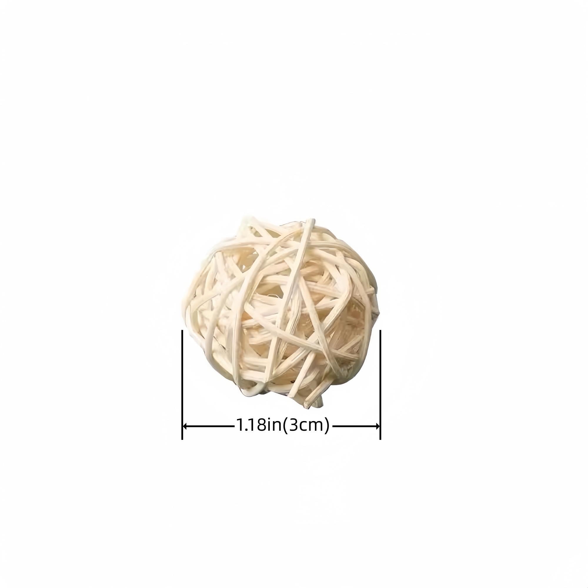 HANZE - Specchio a Forma di Uccello con Altalena a Forma di Colibrì, posatoi per pappagalli, Altalena, Giocattolo in Legno, per Ara, cacatua, parrocchetto, fringuello, 3.9 x 3.9 x 3.9 Inches, 2 Pack