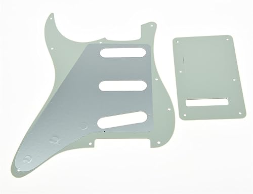 Miniatura 20 de KAISH Golpeador estilo ST/Strat de 11 agujeros SSS Pick Guard con placa trasera ST Trem cubierta para Stratocaster/Strat fabricado en Estados perla