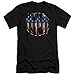 Jacted Up Tees Father of a Marine Men's T-Shirt - XL Charcoal (918)