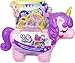 Polly Pocket 2-in-1 Travel Toy Playset, Unicorn Toy with 2 Dolls & 25 Surprise Accessories, Unicorn Party Large Compact