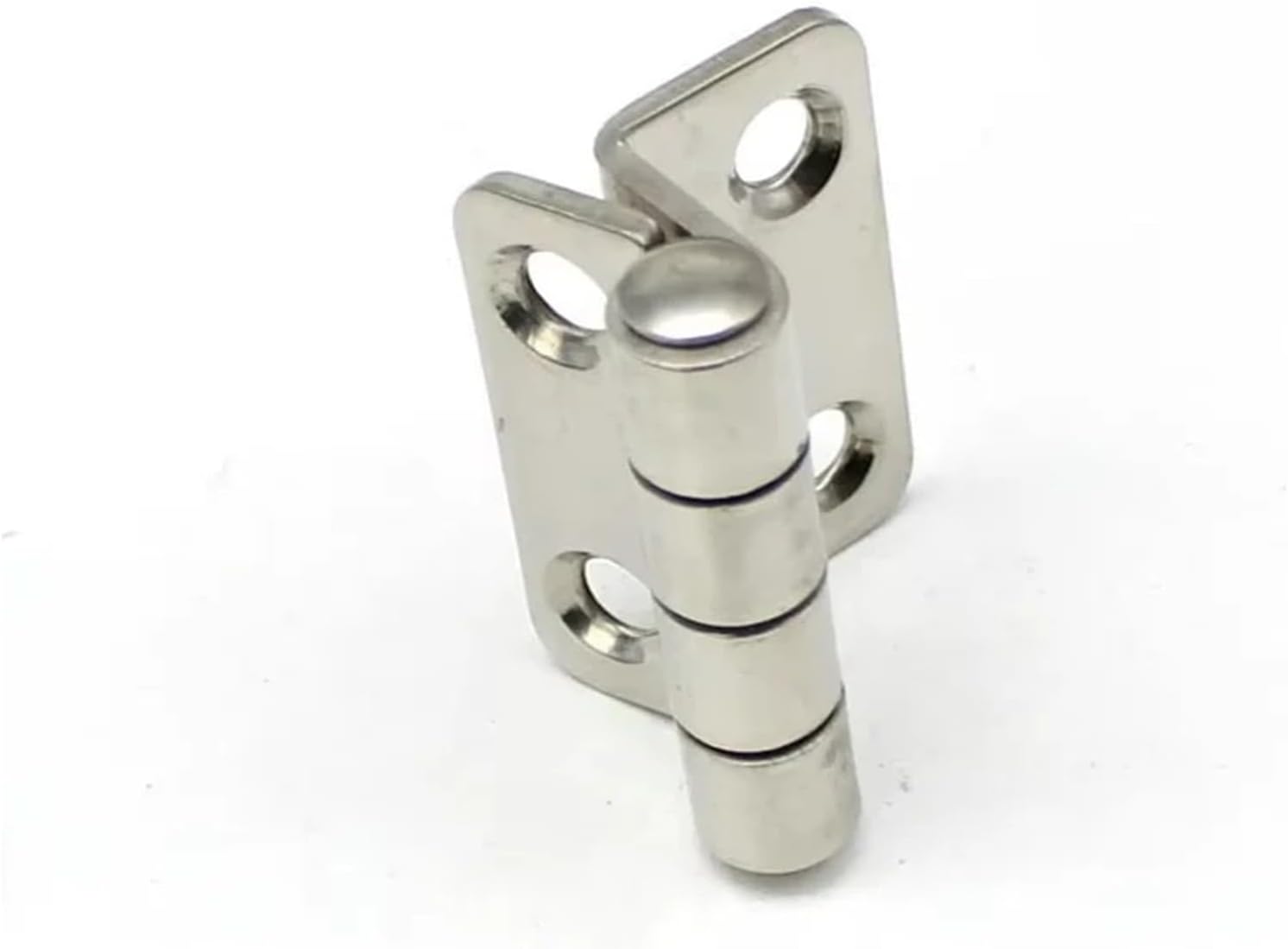 Right Angle Curved Hinge 201/304 Stainless Steel/Iron Mechanical Instrument Equipment Cabinet Door Iron 1Pcs(Iron Zinc Blue)