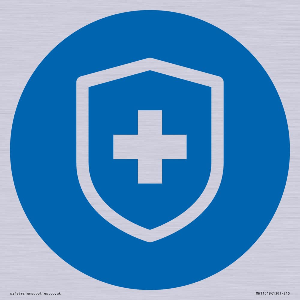 Custom Mandatory: Virus immunity Sign - 150x150mm - S15