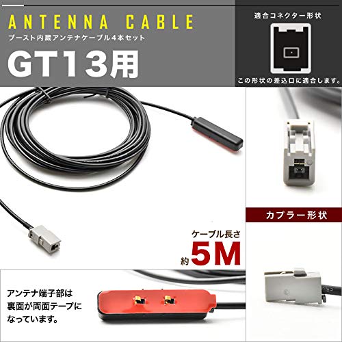 Amazon | INEX カーナビ L型 フィルムアンテナ左右各2枚＋アンテナ