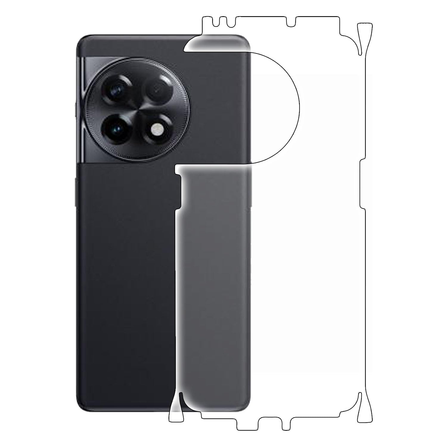 AtOdds - Compatible For OnePlus 11R - Unbreakable 4 layer Transparent Hydrogel Membrane (NOT GLASS) Back Screen Guard Protector (Scratchproof/Self Healing)(Gloss) (B0CWLT9SQ4) Amazon Price History, Amazon Price Tracker
