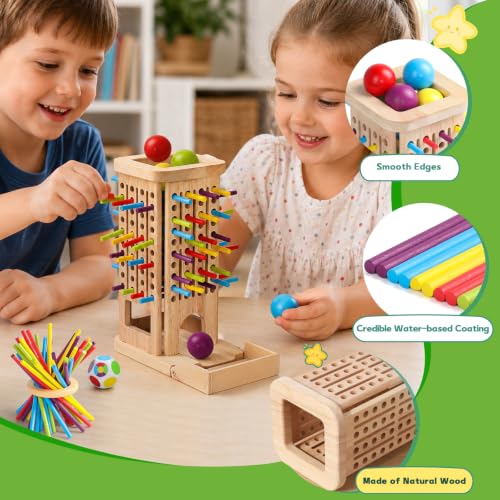Juego de Mesa Montessori de Madera para Niños 4-8 años miniatura 5