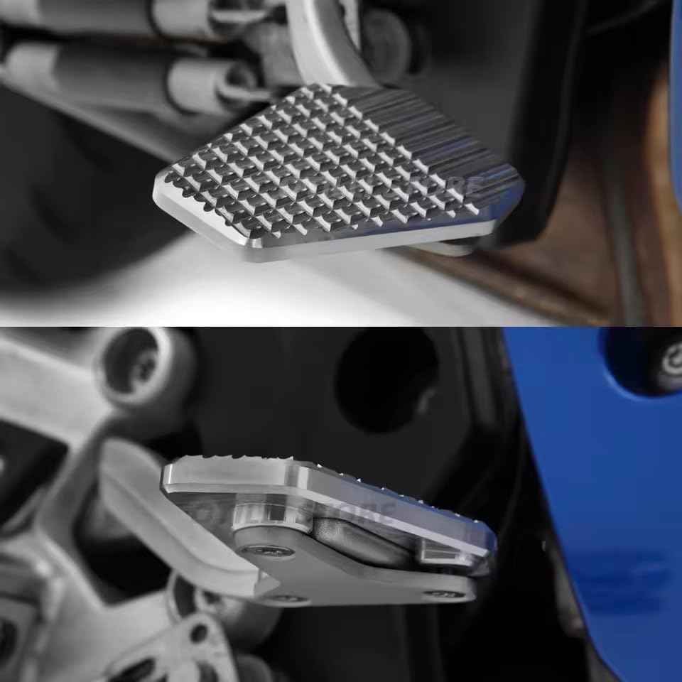 For BMW S1000XR S 1000 XR 2020-2025 M 1000 XR M1000XR Rear Foot Brake Lever Pedal Enlarge Extension Rear Brake Peg Pad (Black)