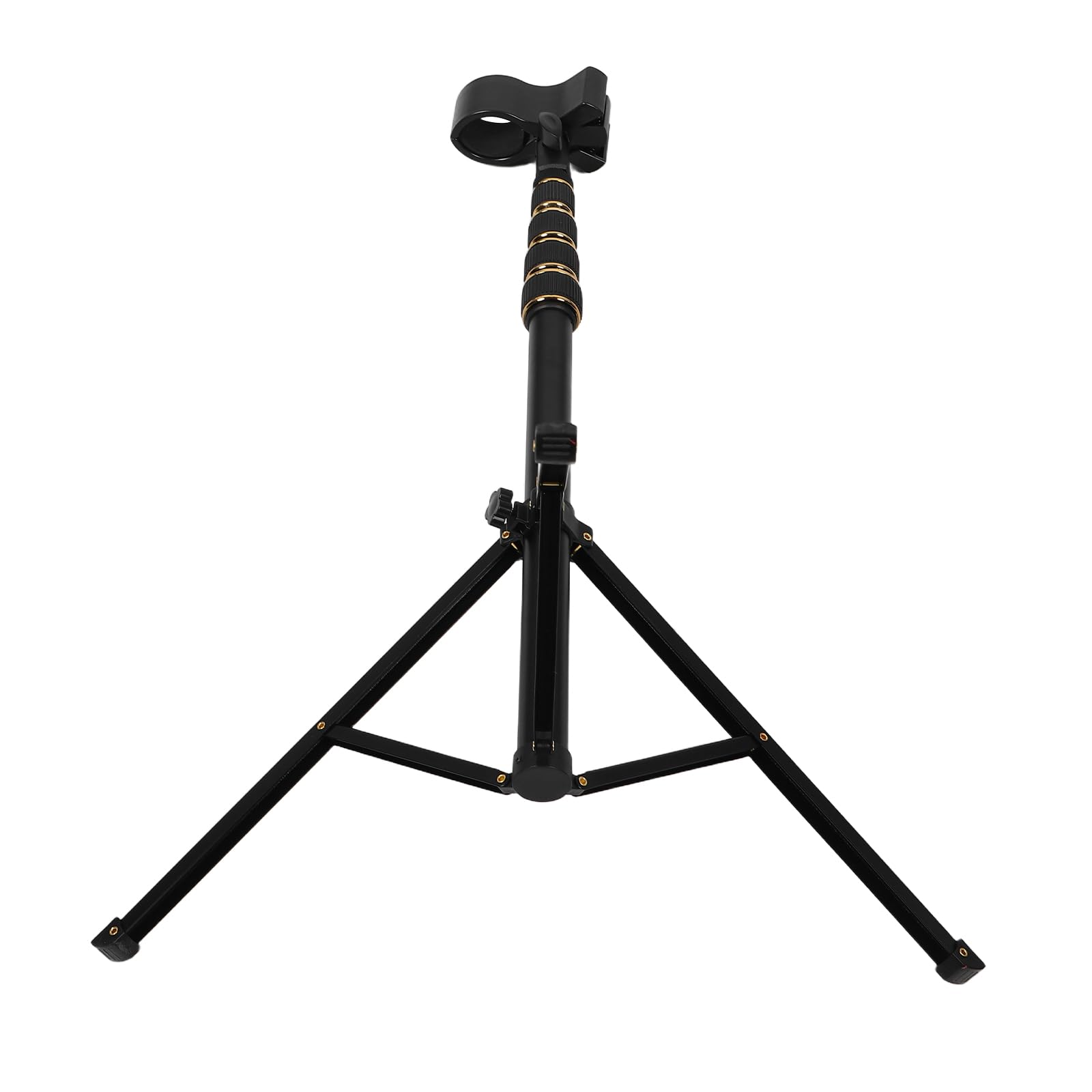 HEMOTON Soporte Vertical para Secador de Pelo Ajustable y Plegable | Aleación de Aluminio, Abrazadera Giratoria Antideslizante de 360°, Diámetro Máximo 55mm, Uso en Casa y Viaje