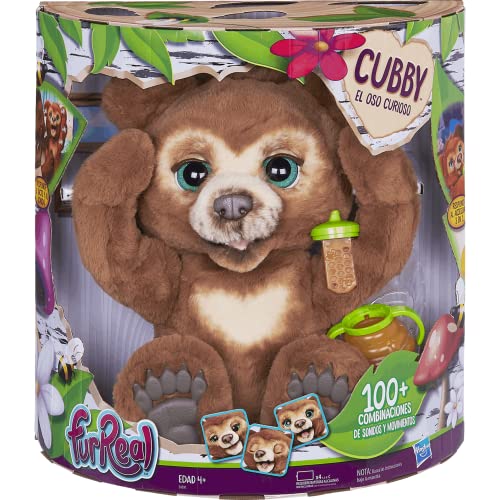 FurReal Cubby, Mein Knuddelbär, interaktives Plüschtier, ab 4 Jahren Braun