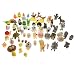 SIX VANKA Miniature Animals 65pcs Mini Resin Decoration Set for Childrens Birthday Party Kids Presents Doll House Pretend Play Toys DIY Garden Flowerpot Succulent Planter