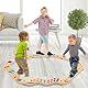Kinder Schwebebalken aus Holz,Montessori Schwebebalken für Kleinkinder,Indoor und Outdoor Kinder Balance Trittsteine,Koordinations-und Stabilitätstraining,Geschenke für Jungen und Mädchen ab drei.