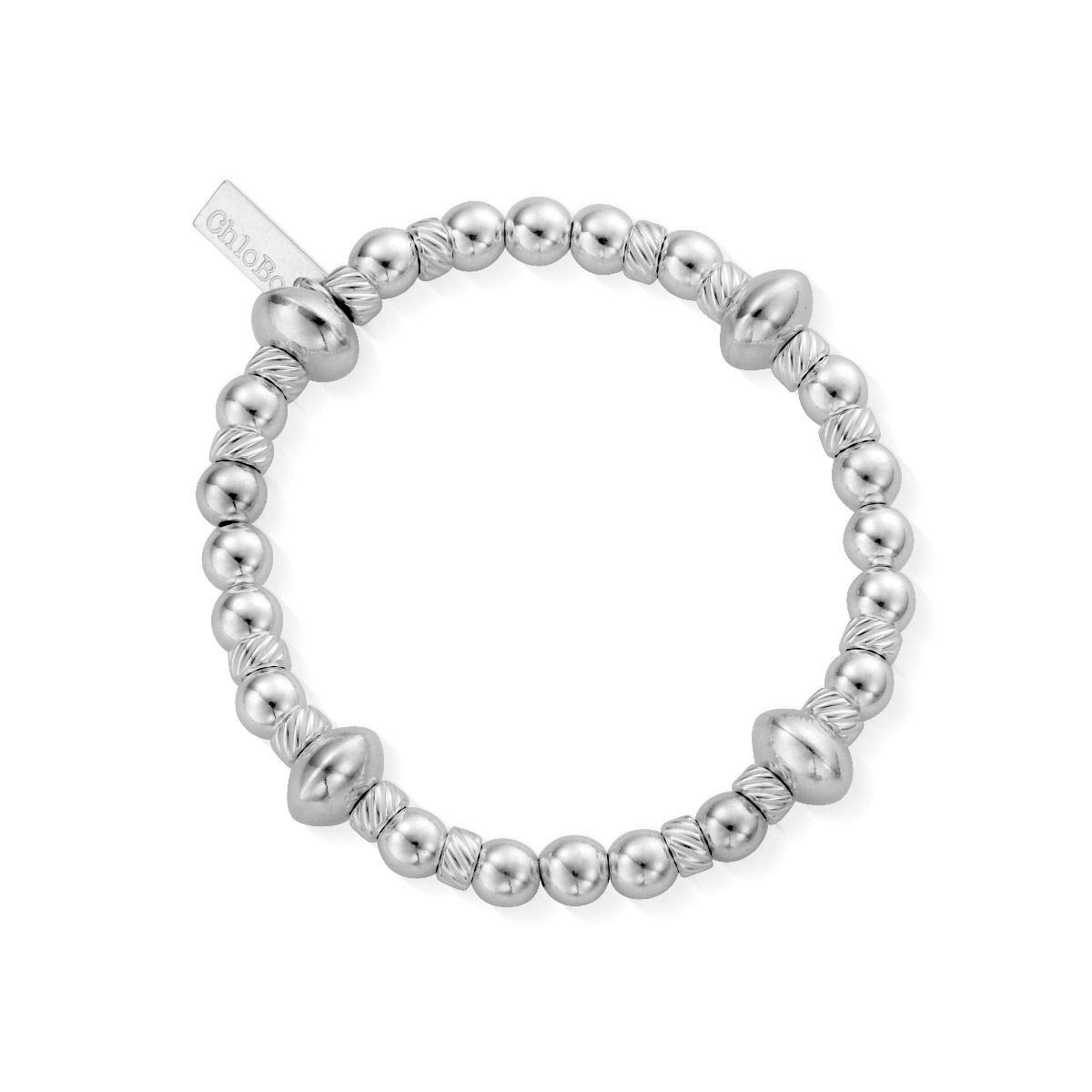 ChloBoTwisted Disc Filler Bracelet SBTDISC