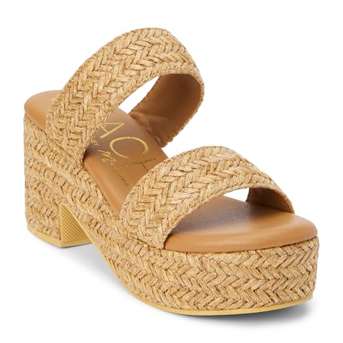 Image of BEACH by Matisse Womens Gem Platform Block Casual Sandals Casual High Heel 3 inch & Up - Off White