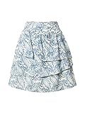 Sofie Schnoor Falda cremallera Volant patrón azul, Champán/Marina/Azul claro, S