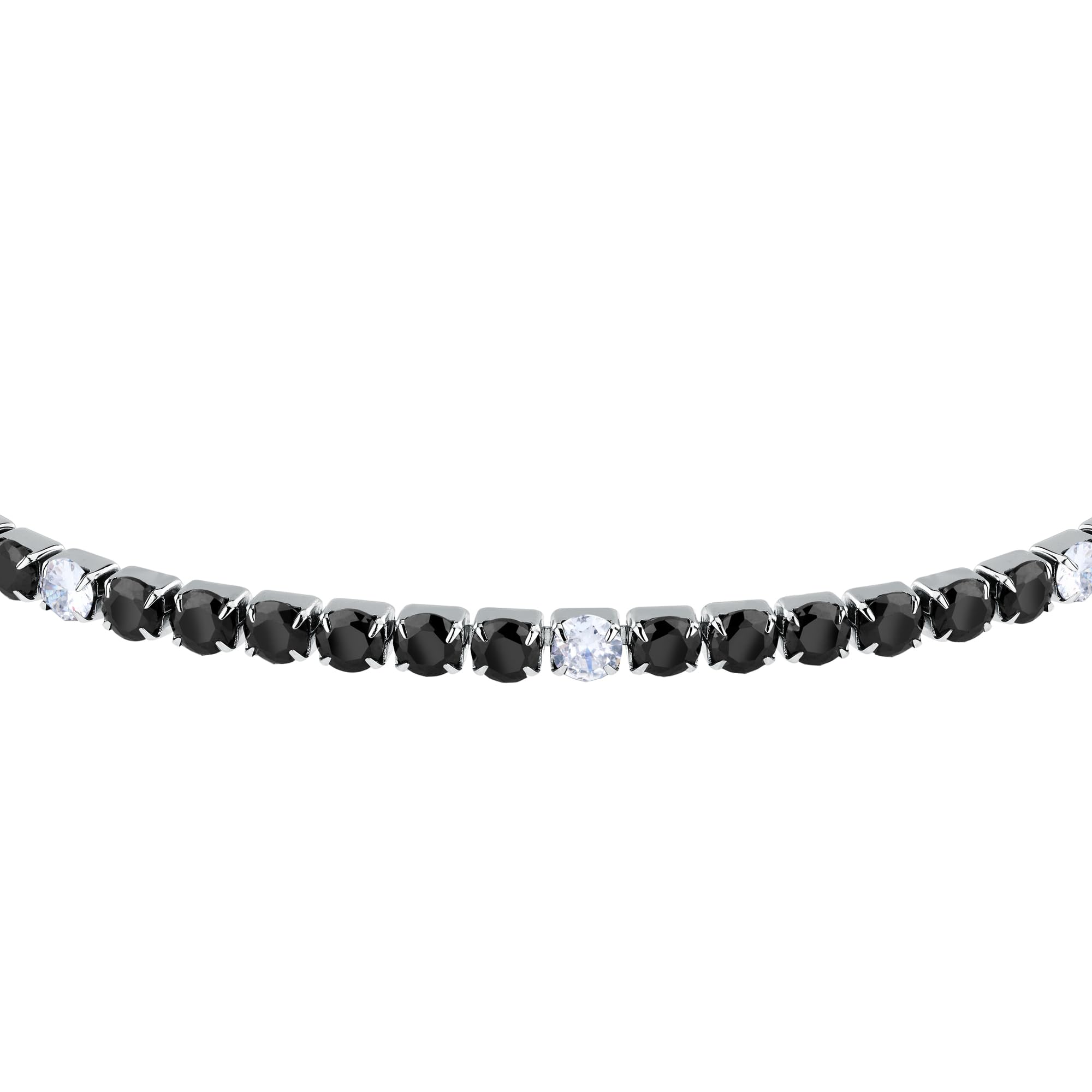 Sector No Limits Bracciale Uomo in Acciaio, Zirconi, Smalto, Collezione Tennis, Tennis - SANN50