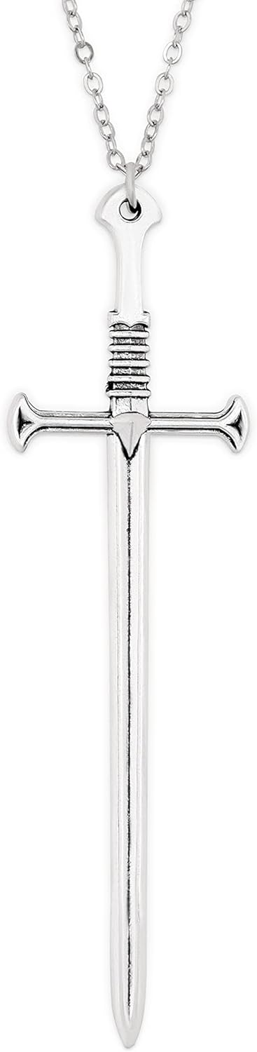 HAQUIL Sword Pendant Chain Necklace Jewelry Penndant Necklace for Men and Women Gift (Sword 04)