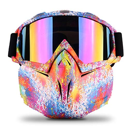 FREEHAWK Motorcycle Goggle Mask Removable Face Mask Off-road Riding Goggles
