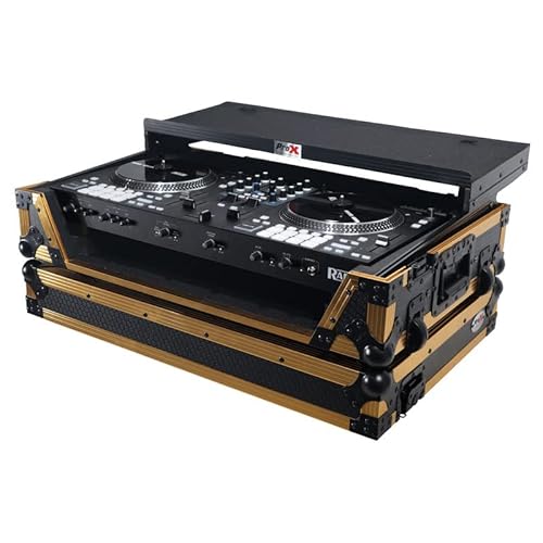 Prox Ata Flight Style Road Case For Rane One Dj Controller With Laptop Shelf And Wheels - High-Density Protective Foam For Interior Support - Finish On Laminated 3/8" Plywood - Xs-Rane One Wlt Fgld #TOP5