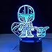Produktbild Intelligente Bluetooth Touch Mood Lampe für 3D LED Nachtlicht Star Wars Baby Yoda Meme Darth Vader Nachtlicht für Kinder Kinderzimmer Dekor Tischlampe Baby Nachtlicht
