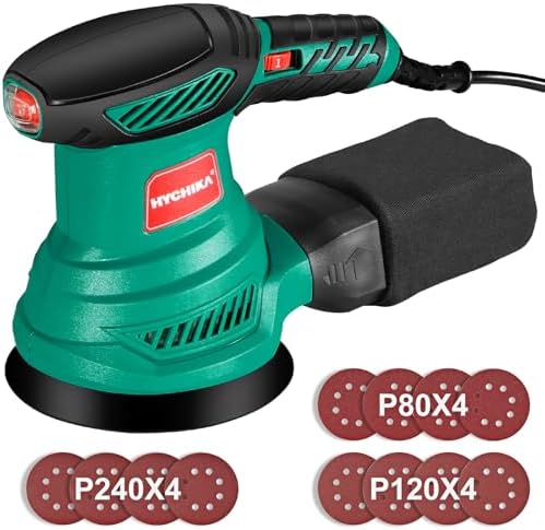 HYCHIKA Ponceuse Excentrique, 6 Vitesses Variables 300W 13000RPM ...