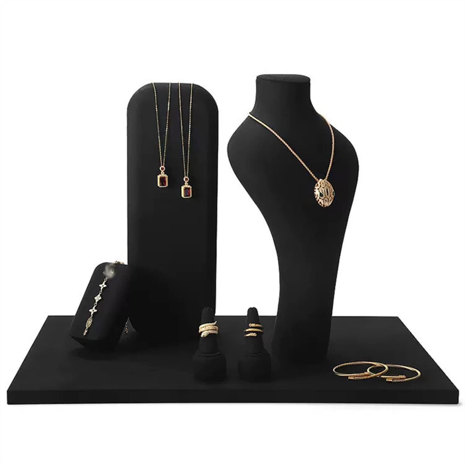 Ketting Organizer 2 Pack 17 Haak Fluwelen Halsketting Houder Displaystandaard Lade Voor Armbanden Kettingen Ideaal Shows Retail Thuis Zwart 14 6 X 11 9 4 5 Inch 2913302172 Ketting Organizer 2 Pack 17 Haak Fluwelen Halsketting Houder Displaystandaard Lade Voor Armbanden Kettingen Ideaal Shows Retail Thuis Zwart 14 6 X 11 9 4 5 Inch 2913302172