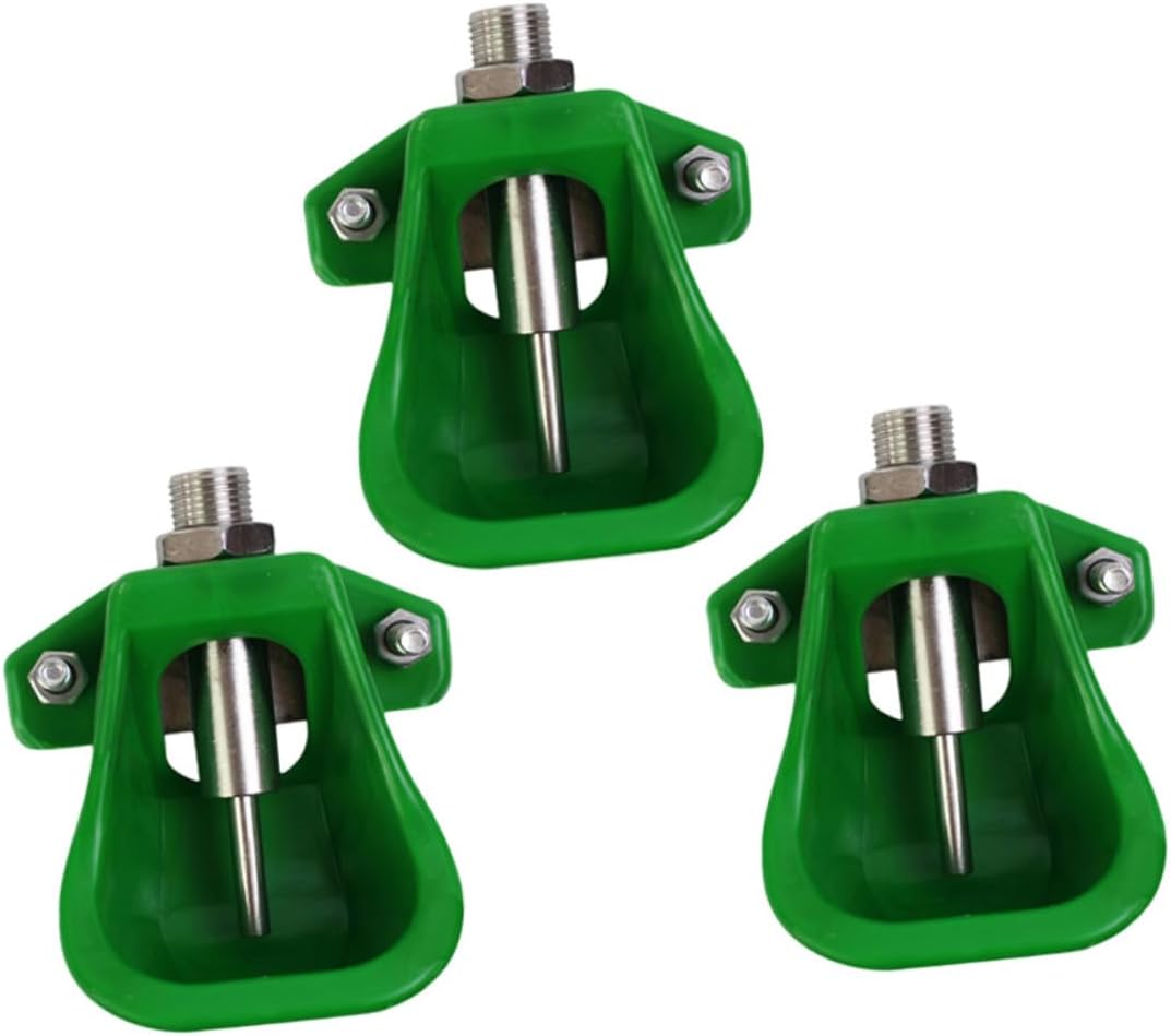 3pcs Stainless Steel Drinking Fountain Goat Water Bowl Sheep Water Feeder Pig Feeder Farm Tools
