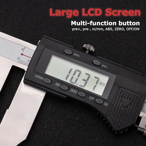 Calibrador digital de 300mm con mandíbula larga y pantalla LCD miniatura 2
