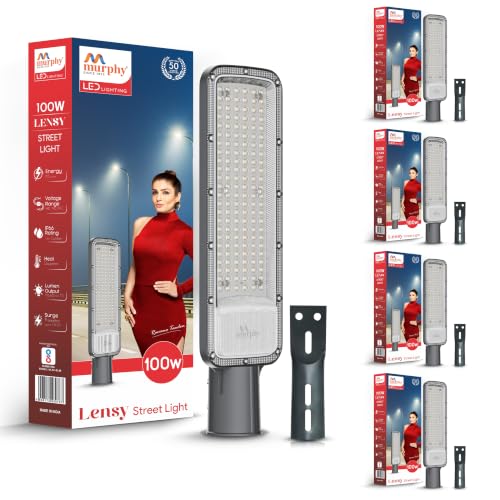 Image of Murphy Lensy 100W LED Street Light | 10000 Lumens | BIS Approved