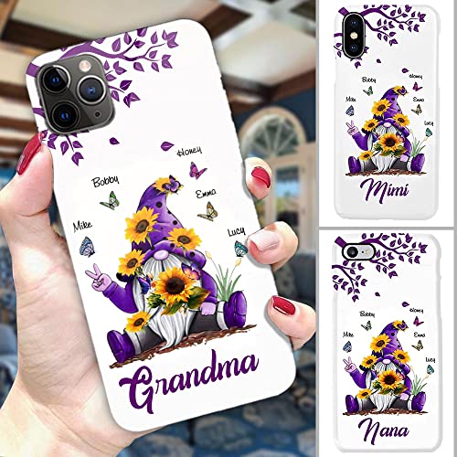 Personalized Grandma Phone Case, Custom Grandma Phone Case With Grandkid's Name Gift For Nana Mimi, Auntie On Birthday, Mother's Day For Iphone, Samsung (A0) #TOP3