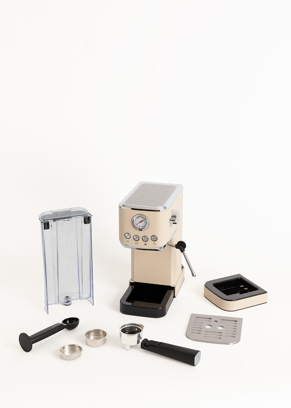 CREATE / THERA CLASSIC COMPACT/Cafetera express arena / 20 bares, semiatuomática, función café frío, brazo doble salida, depósito 1,2L, café molido y monodosis ESE 55mm, con vaporizador, 1350W