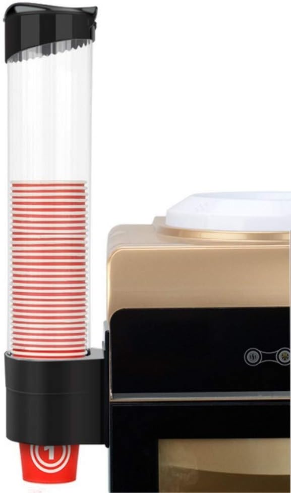 Haoyajia Cup Dispenser Stickers&Screw Plate Mountable(Black)