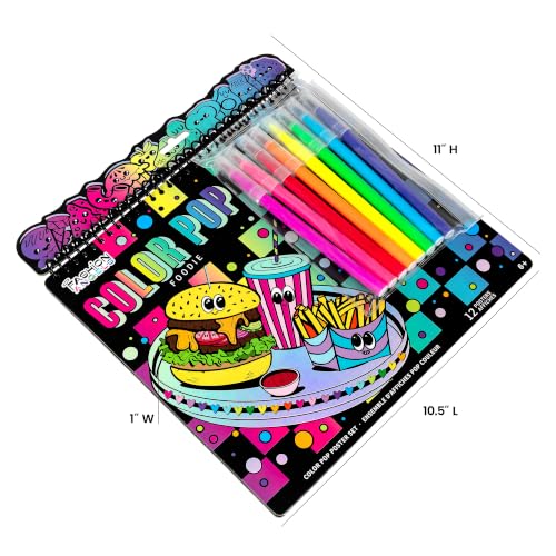 Image of Fashion Angels Color Pop Foodie Poster Portfolio, for Kids Ages 8+