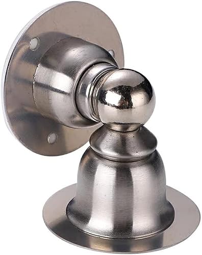 Sbziojhdr B Door Stop， Stainless Steel Door Stopper,Wall Mounted Outside Magnetic Holder(B)