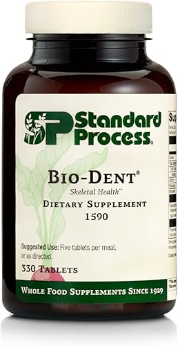 Standard Process Bio-Dent - Suplemento alimenticio integral para la piel, los músculos y la salud ósea - Calcio, raíz de regaliz, manganeso, fósforo