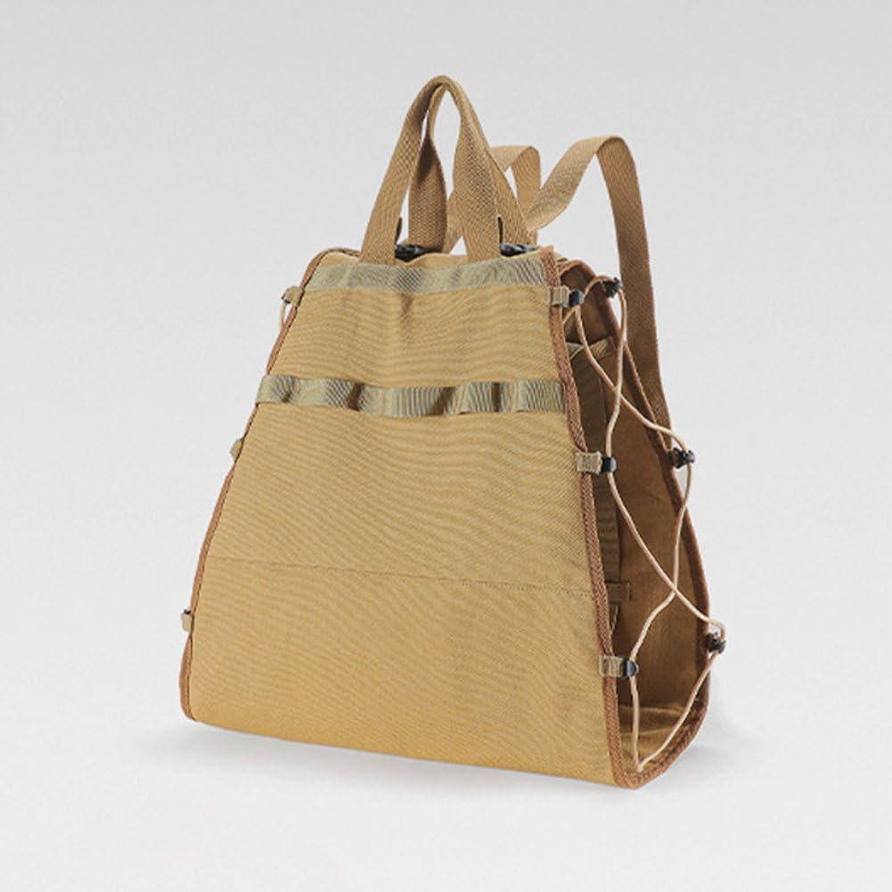Borsa Porta Legna Ardere Portatile, Impermeabile, in Tela, con Manico, per Riporre Legna Ardere E Trasportarla in Viaggio All'aperto